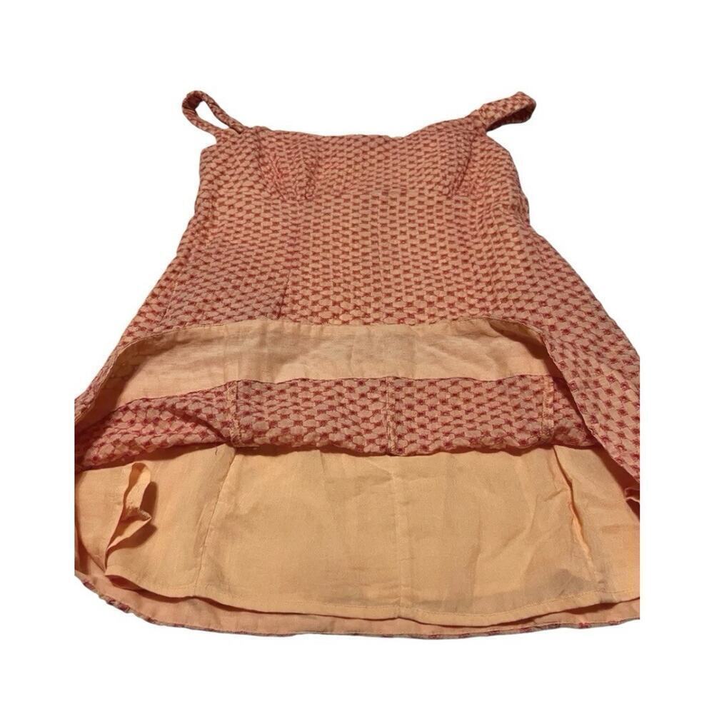 Free People Berry Kiss Mini Dress NWT Small Orange Floral Off Shoulder Boho - Picture 7 of 16